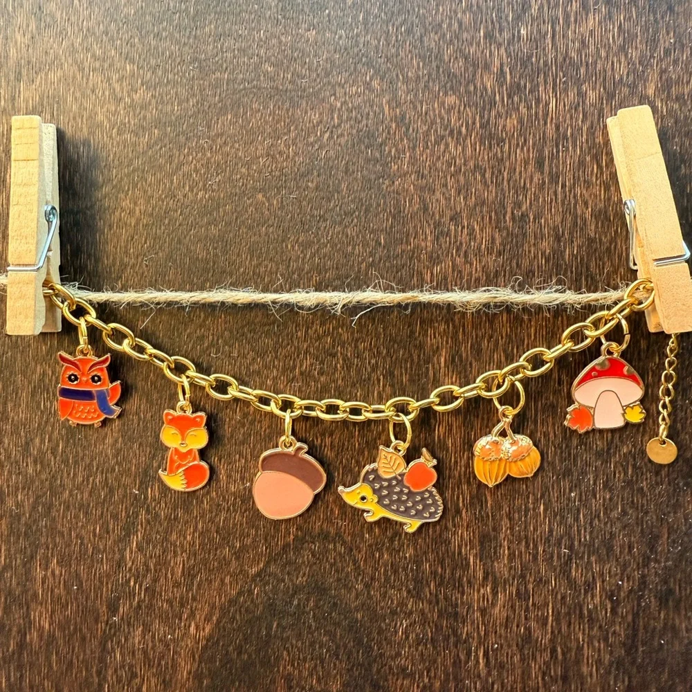 Charming Woodland Animal Charm Bracelet